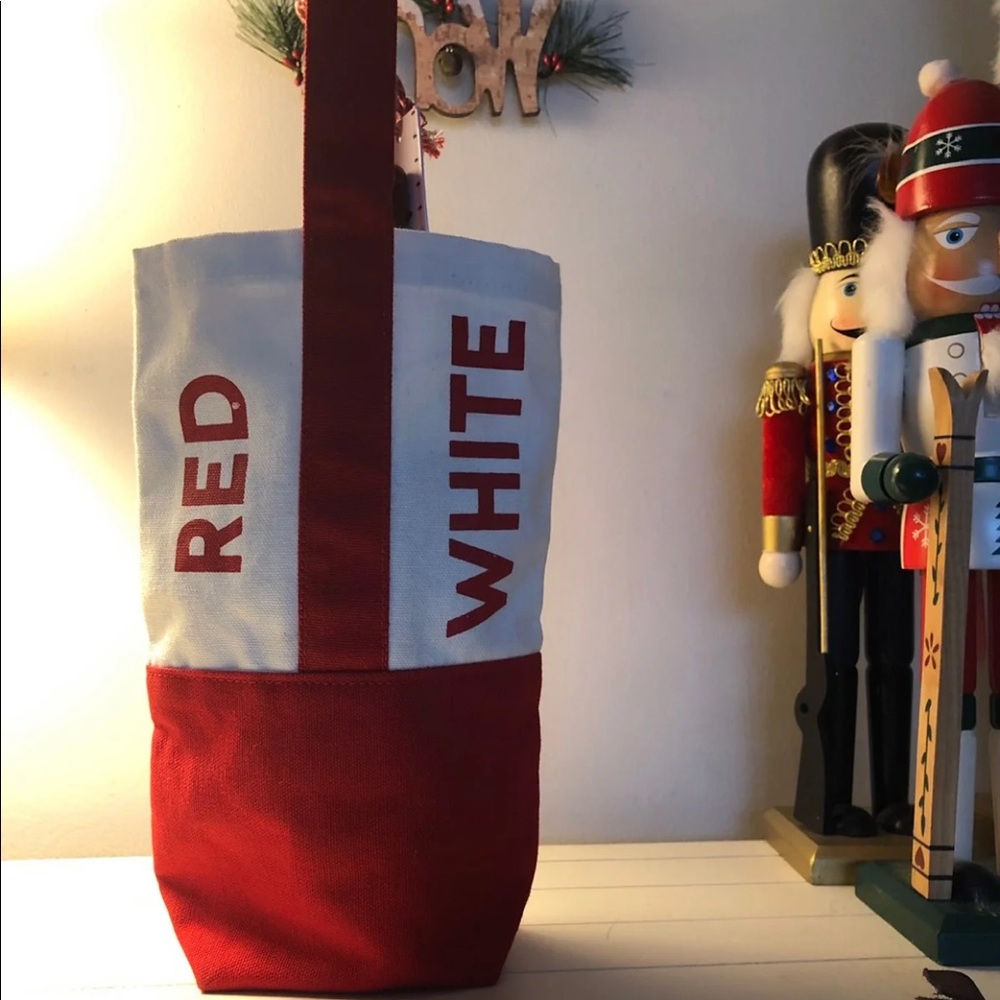 NWT canvas wine tote
